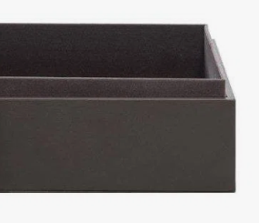 Caja de Madera Gris Oscuro Mate Hecha a Mano al por Mayor de Fábrica, Caja de Almacenamiento Rectangular Moderna con Tapa, Decorativa, Gris Pizarra Oscuro Mate - Product Image 3