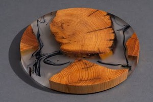 Handmade Modern Round Wooden Drink Mat with Glossy Finish Customizable Thickness for <b>Beer</b> Home Kitchen Table Decor - Product Image 1