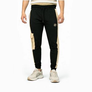 Pantalon cargo noir signature pour homme - Product Image 4