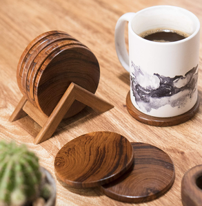 Wood Coaster Table Decorative Table Accessory Household Crafts Wood Coaster At Lowest Price - Product Image 6