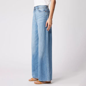 Nouveau jean décontracté pour femme, coupe droite, avec poches, déchirures, broderie personnalisée et patchwork - Product Image 2