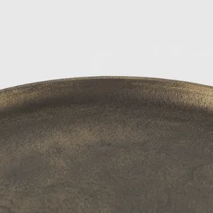 Luxury Decorative Bowl Handmade with Antique <b>Gold</b> Finish for Home DecorationMatte Finish Iron <b>Serving</b> <b>Tray</b> for Modern Home Decor - Product Image 4