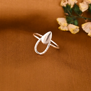 Anillo Ajustable de Latón Plateado, Ligero, Elegante y Moderno para Mujer, Regalo de Boda o Compromiso, Lote al por Mayor de 25 Pares - Product Image 2