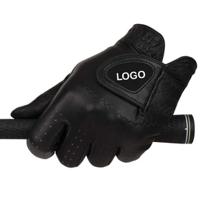 Guantes de Golf Blancos de Dedo Completo con Cierre de Velcro de Cuero PU, Diseño Transpirable, Detalles en Color de Contraste, Unisex para Uso en Primavera - Product Image 2