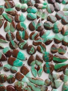 Crisoprasa Verde Natural, Corte Ovalado, Cabujón, Gema Ecológica para Joyería, 15-25mm - Product Image 3