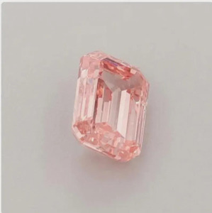Diamante Cultivado en Laboratorio de 10 Quilates, Corte Esmeralda, Color Rosa, VS1, Certificado IGI, Diamante Suelto para Joyería - Product Image 2
