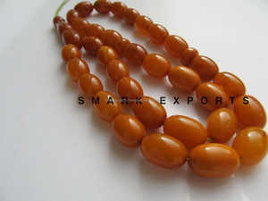 Résine d'ambre foncé Tasbih Misbah Subha Zikr perles de prière 33 perles ovales chapelet islamique musulman Dhikr Tasbeeh pour la méditation - Product Image 6