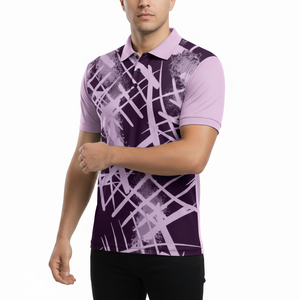 เสื้อโปโลผู้ชายคุณภาพสูงแบบกำหนดเอง แห้งเร็ว ผลิตจากโพลีเอสเตอร์ คอตั้ง ทรงโอเวอร์ไซส์ เสื้อยืดกีฬา - Product Image 4