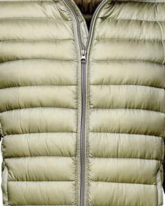 Chaqueta Acolchada Ligera Color Verde Oliva para Hombre con Cierre Frontal, Cuello Alto, Abrigo Acolchado Cálido, Ropa Exterior Informal para Invierno - Product Image 5