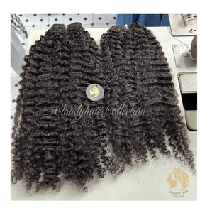 Distribuidor Global CDYHAIRVN, Cabello Humano Virgen Vietnamita, Mechones Rizados Birmanos Negros Naturales, 100% Sin Procesar, 100g - Product Image 3