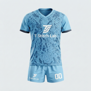 Uniforme de Voleibol para Hombre, Corte Regular, Cuello en V, Estampado Técnico, Manga Corta, Unisex, 100% Poliéster, Secado Rápido - Product Image 6