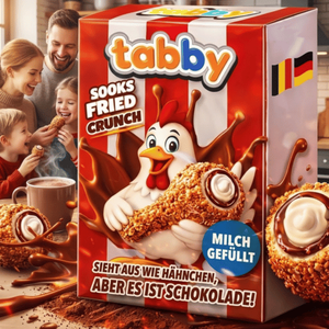 Tabby Crunchy Chocolate Chicken Look 12x50g Viral <b>Snack</b> Candy Crispy Coated Fun Shape BulkPack Export Quality Trendy Export 2026 - Product Image 2