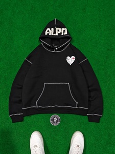 Conjunto de Sudadera con Capucha y Pantalones Deportivos Holgados de Invierno con Estampado Puff Print para Hombre, Sudadera con Capucha Extra Grande Personalizada, Conjuntos Deportivos para Hombre - Product Image 6