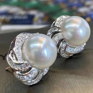 Pendientes de Perlas de Agua Dulce Púrpuras de 9-10 mm, Plata 925, Diseño Elegante, Luz Intensa, Diseño Fino y Delicado para Mujer - Product Image 2