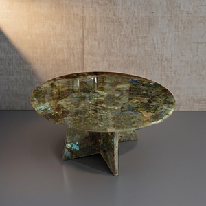 Décoration de table en pierre de labradorite naturelle, artisanale, en forme de cœur, écologique, de luxe, pour la maison, marque SACK Uttar - Product Image 1