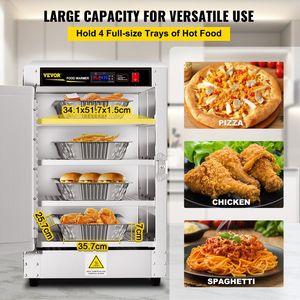 Per le norme UL testato Hot Box 16 "x 22" x 24 "attrezzatura per la ristorazione quattro padelle usa e getta da banco Pizza Empanada riscaldamento più caldo - Product Image 3