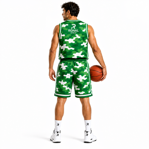 Fabricant d'uniformes de basketball personnalisés, ensemble de maillots de basketball par sublimation, vêtements d'équipe, fournisseur de vêtements de sport OEM, Pakistan - Product Image 4