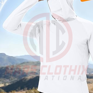 เสื้อฮู้ดตกปลาแบบแห้งเร็วสำหรับกิจกรรมกลางแจ้ง ราคาขายส่ง ราคาถูก พิมพ์ลายแบบซับลิเมชั่น เสื้อฮู้ดผู้ชายสำหรับตกปลา - Product Image 6