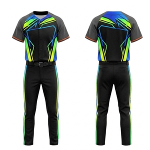Uniforme de baseball classique, design unique et nouveau, respirant, 100% polyester, vente en gros d'uniformes de baseball - Product Image 1