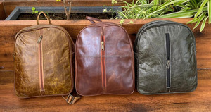 Personalized Handmade Full Grain Genuine Leather <b>Backpack</b> for Unisex Vintage Custom Cowhide Leather High Quality <b>Laptop</b> <b>Backpack</b> - Product Image 4