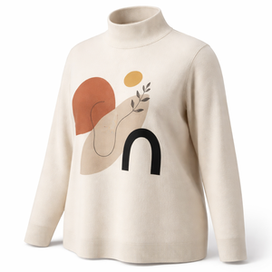 เสื้อสเวตเตอร์คอเต่าแบบลำลองถักนิตติ้งไซส์ใหญ่สั่งทำขายส่ง ผู้ผลิต OEM ส่งตรงจากโรงงาน - Product Image 3