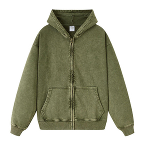 Sweat-shirt à capuche surdimensionné pour homme, 100% coton, tissu éponge français, couleur unie, décontracté, pour l'automne, respirant, avec poche - Product Image 5