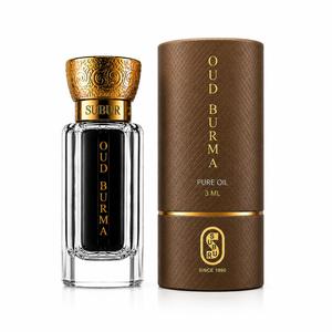 Huile pure d'Oud de Birmanie 3 ml, huile essentielle parfumée, flacon en verre avec bouchon doré pour massage spa et aromathérapie - Product Image 1