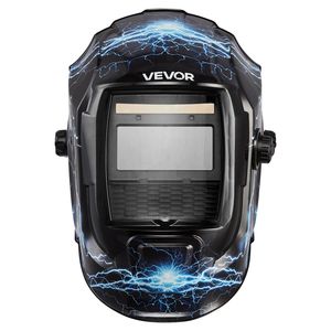 Casco per saldatura auto-oscurante con alimentazione solare, visiera True Color da 3,66 x 1,69 pollici, 2 sensori di arco, tonalità 4/9-13 - Product Image 1