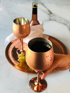 luxury copper <b>wine</b> <b>goblet</b> premium copper <b>wine</b> <b>goblet</b> designer copper <b>wine</b> <b>goblet</b> elegant copper <b>wine</b> - Product Image 2