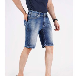 Premium Quality Men's Denim Shorts Wholesale Price <b>Knee</b> Length Straight Fit Street Wear Denim Shorts For Men - Product Image 4