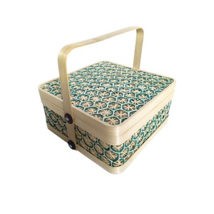 Caja de Regalo de Bambú de Estilo Rústico con Asa, Cesta de Almacenamiento Tejida para Ocasiones Especiales y Solución de Empaque para Regalos - Product Image 3