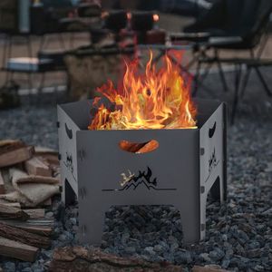 Pozzo del fuoco portatile pieghevole da 19 pollici con custodia pronta per un facile utilizzo all'aperto - Product Image 5