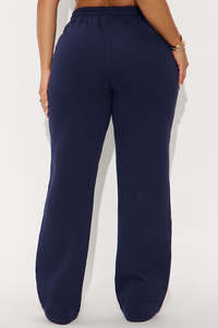 Hot Selling Women Wide Leg Cargo Sweatpants Oversized Fit Cotton Fleece Breathable Pocket Sport Pants Plain Blank Gym <b>Joggers</b> - Product Image 6