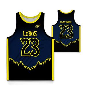 Ensembles d'uniformes de basket-ball pour hommes, maillots et shorts d'équipe de club imprimés en tissu polyester respirant, vente en gros - Product Image 4