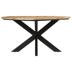 Tavolo da Pranzo Grande in Legno di Mango Naturale Massiccio - Product Image 2