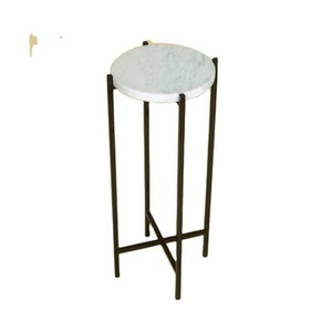 Factory-Built Durable Metal <b>Side</b> <b>Table</b> with Industrial Design and Modern Appearance for Living Room Bedroom by VISHAL HANDICRAFT - Product Image 5