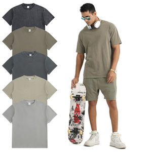 T-shirt décontracté noir uni de haute qualité pour homme, style simple et sombre, tissu brodé de qualité supérieure, prix bas - Product Image 5