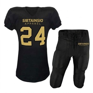 Ensemble complet de maillot et pantalon de football américain pour jeunes, pour les matchs, avec logo d'équipe personnalisé, uniformes de football par sublimation - Product Image 6