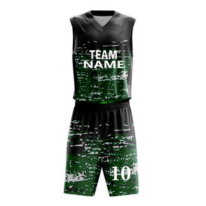 Ensemble d'uniformes de basketball personnalisés avec appliqué, design uni, impression par sublimation, 100% polyester, maillot avec nom d'équipe pour équipe - Product Image 3