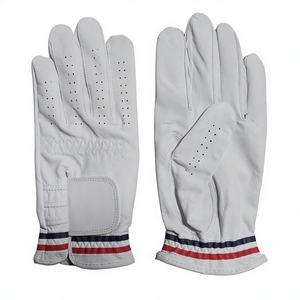 Guantes de Golf de Piel Cabretta Blancos, Transpirables, con Cierre de Velcro, Dedos Completos, Unisex, Deportivos - Product Image 5
