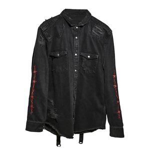 Premium Men Relax Fit Denim Jacket Washed Trucker Jean Coat Casual Urban Street Style Fashion - Product Image 4