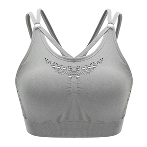Nuevo sujetador deportivo sin costuras para mujer, de alto impacto, ropa deportiva ajustable para entrenamiento en el gimnasio, servicio OEM. - Product Image 1
