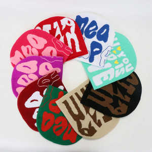 Bonnets en tricot Y2K Streetwear pour hommes et femmes, avec votre propre logo imprimé, chauds pour l'hiver, tendance, de haute qualité, style cool. - Product Image 2