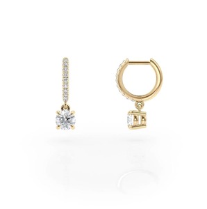 High quality Diamond Earrings Round Brilliant Cut D Color Lab grown IGI Certified Classic Women's Wedding Jewelry - Product Image 2