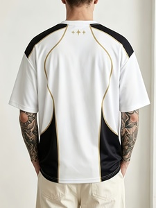 Camiseta Personalizada de Corte Regular para Hombre, Estilo Urbano, Diseño de Panel Frontal Raglán, Premium, 100% Poliéster Transpirable, 320g, Manga Corta, OEM - Product Image 2