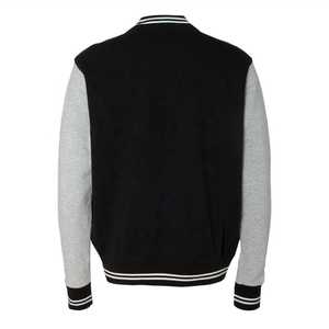 Wholesale Canvas <b>Waterproof</b> Breathable Single Button Plus Size <b>Winter</b> Baseball Sport Vintage Front Varsity <b>Jackets</b> OEM Brand - Product Image 3