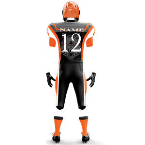 Tenue de football américain personnalisée, maillots et shorts extensibles, vêtements de sport, sublimation, broderie, OEM - Product Image 3