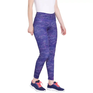 Women's Casual Knitted Breathable Snagging Resistance Compression Printed <b>Pattern</b> High Waist Squat-Proof Stretch Short <b>Leggings</b> - Product Image 1