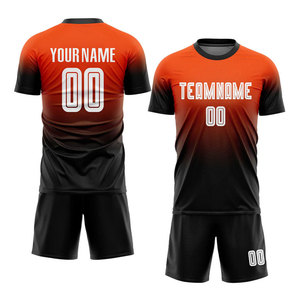 ชุดเสื้อฟุตบอลที่ทำจากผ้าอินเตอร์ล็อค 100% - Product Image 1
