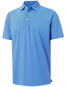 Camisas de Golf Jacquard para Hombre, Manga Corta, Elásticas, de Secado Rápido, Casuales, con Cuello, 100% Algodón Transpirable, Personalizables - Product Image 3